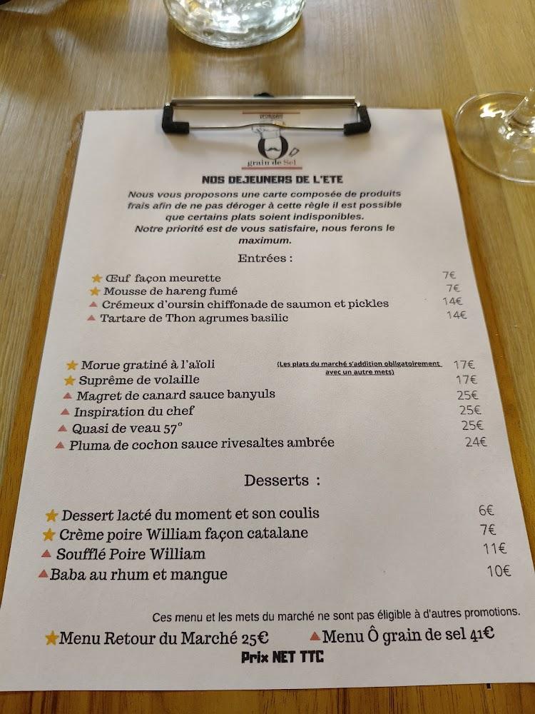 Ô grain de sel - Menu Image 2